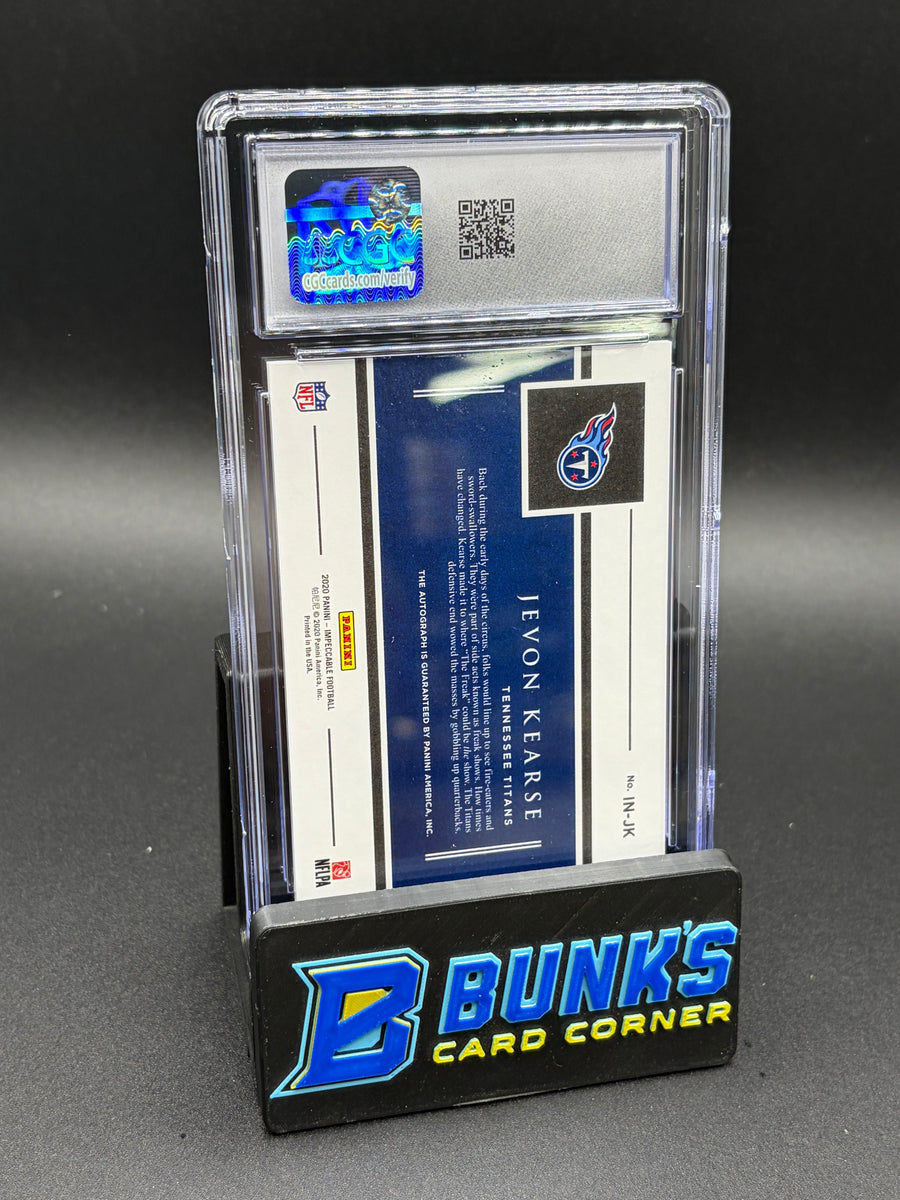 2020 Jevon Kearse Nickname Auto Impeccable CGC AU Auto 10