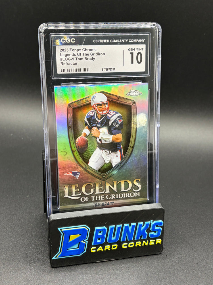 2025 Tom Brady Refractor Legends of the Gridiron CGC 10