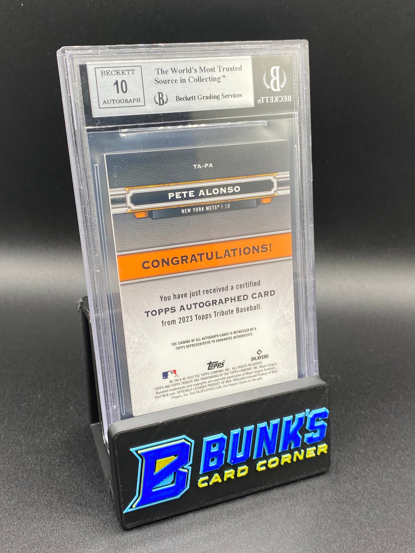 2023 Pete Alonso Green Auto. Beckett 8.5