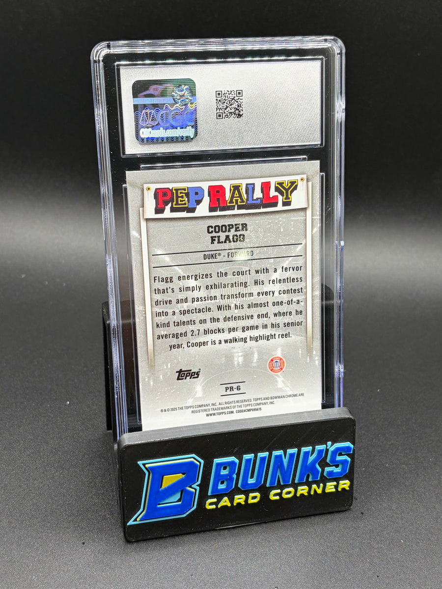 2024-25 Cooper Flagg Pep Rally Bowman Uni CGC 10
