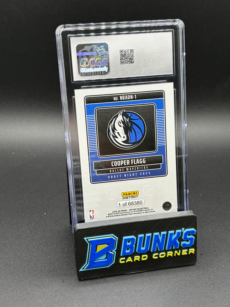 2025-26 Cooper Flagg Draft Night Instant CGC 10 RC