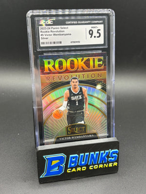 2023-24 Victor Wembanyama Silver Rookie Revolution Select CGC 9.5 RC