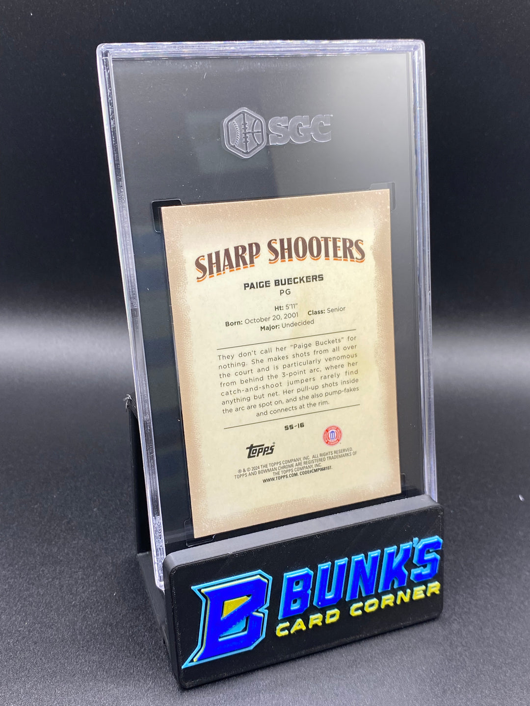 2023-24 Paige Bueckers Sharp Shooters SGC 9.5