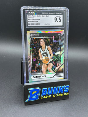2024 Caitlin Clark Pointed Stars Donruss CGC 9.5 173/299