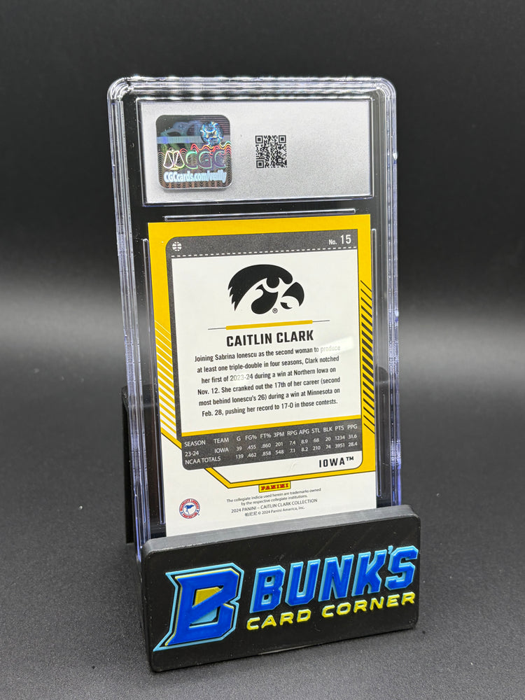 2024 Caitlin Clark Pointed Stars Donruss CGC 9.5 173/299