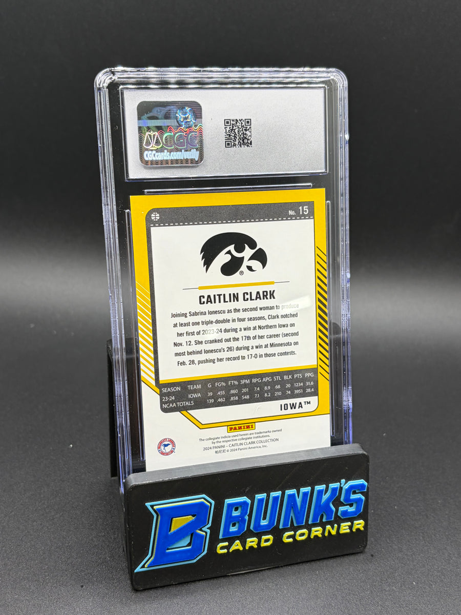2024 Caitlin Clark Pointed Stars Donruss CGC 9.5 173/299