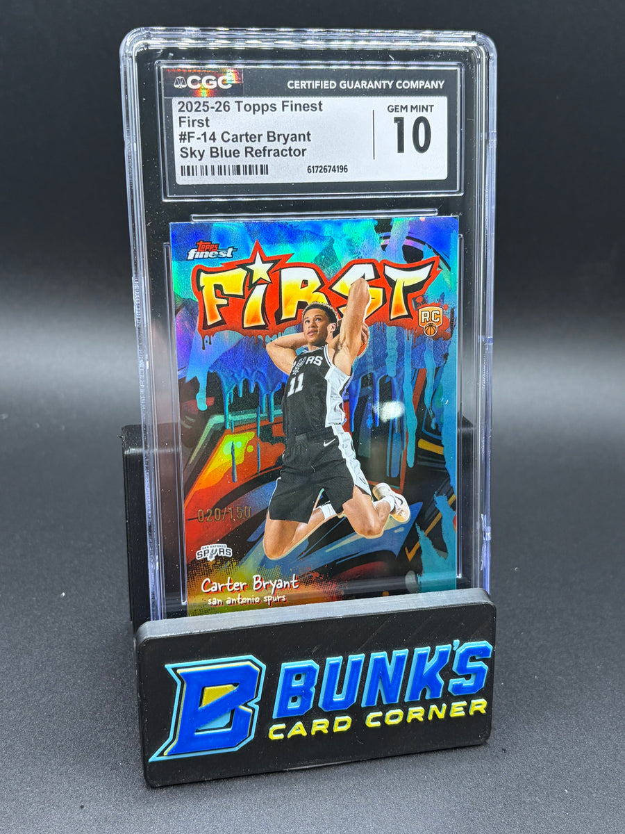 2025-26 Carter Bryant Sky Blue Refractor First CGC 10 RC 20/150