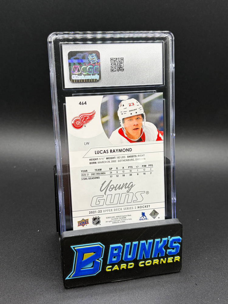 2021-22 Lucas Raymond Young Guns Upper Deck CGC 9.5