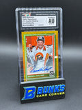 2025 Darrell Waltip Gold Velocity Optic Signatures CGC AU Auto 10 7/10