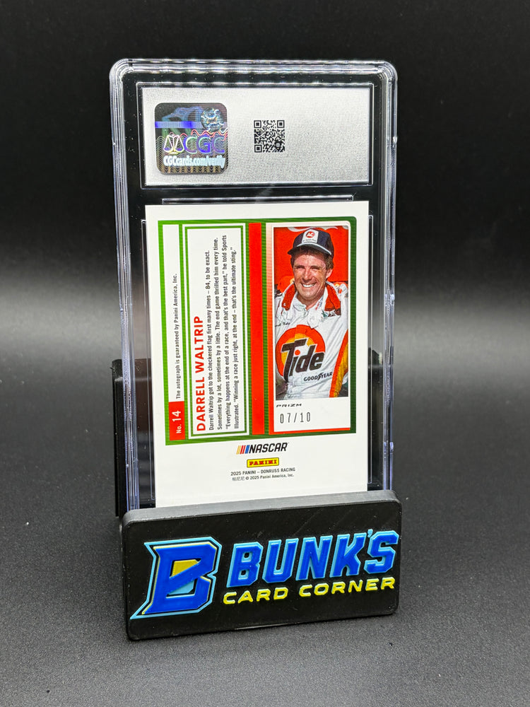 2025 Darrell Waltip Gold Velocity Optic Signatures CGC AU Auto 10 7/10