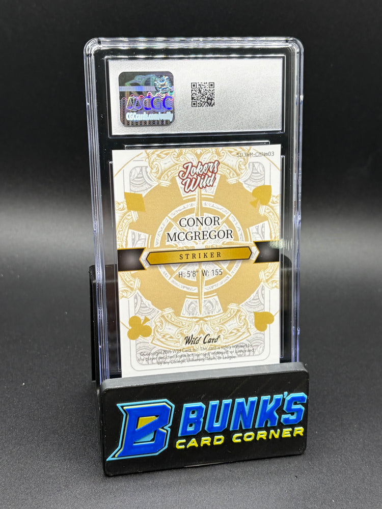 2025 Conor McGregor Joker Wild Card CGC 10 1/1 Error Label