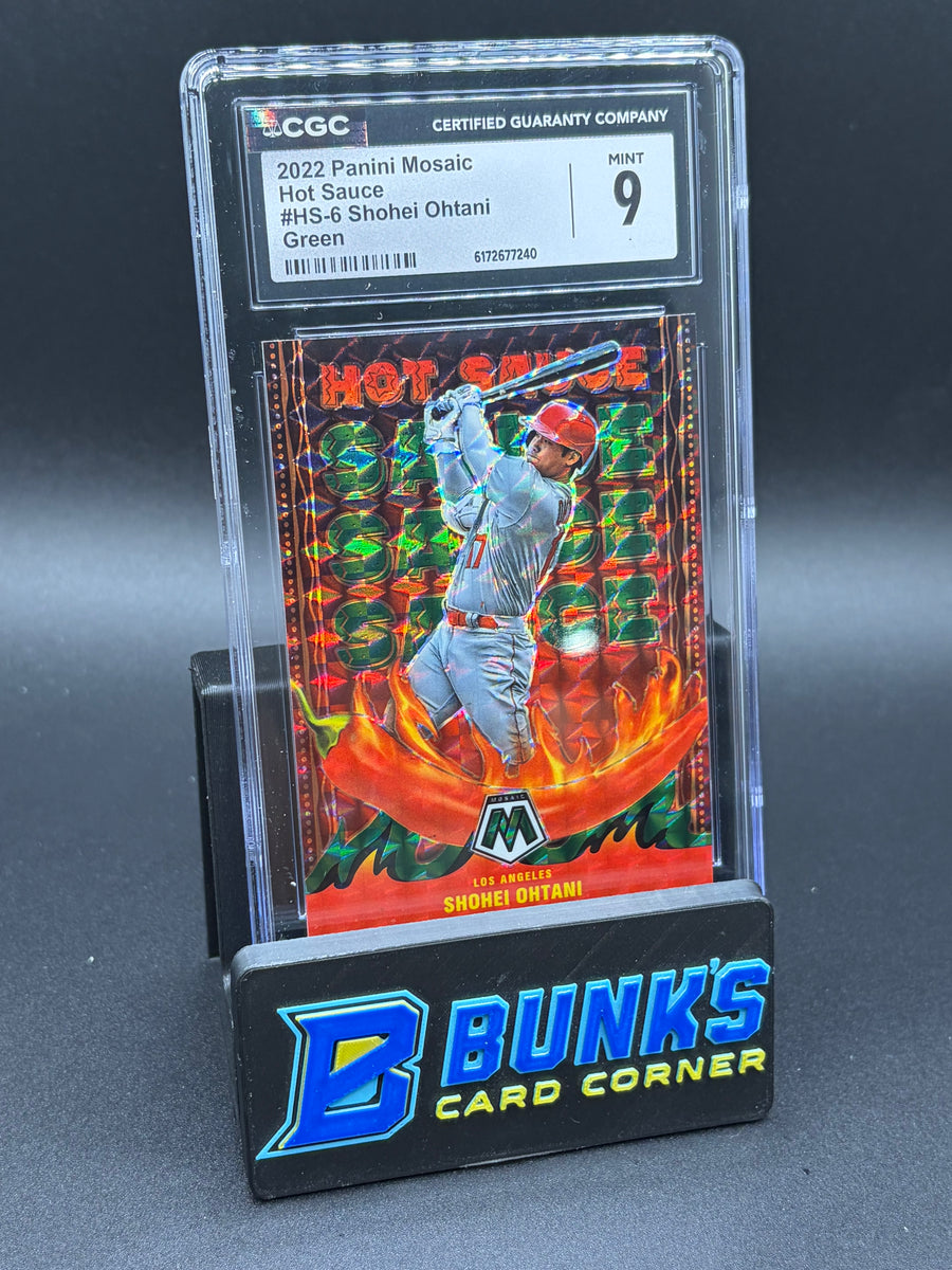 2022 Shohei Ohtani Green Hot Sauce Mosaic CGC 9