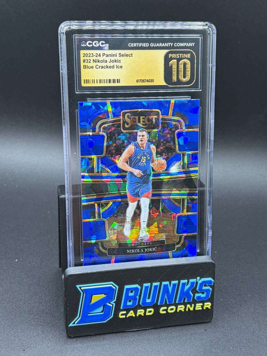 2023-24 Nikola Jokic Blue Cracked Ice Select CGC Pristine 10