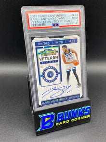 2019 Karl-Anthony Towns Panini Contenders Auto PSA 9