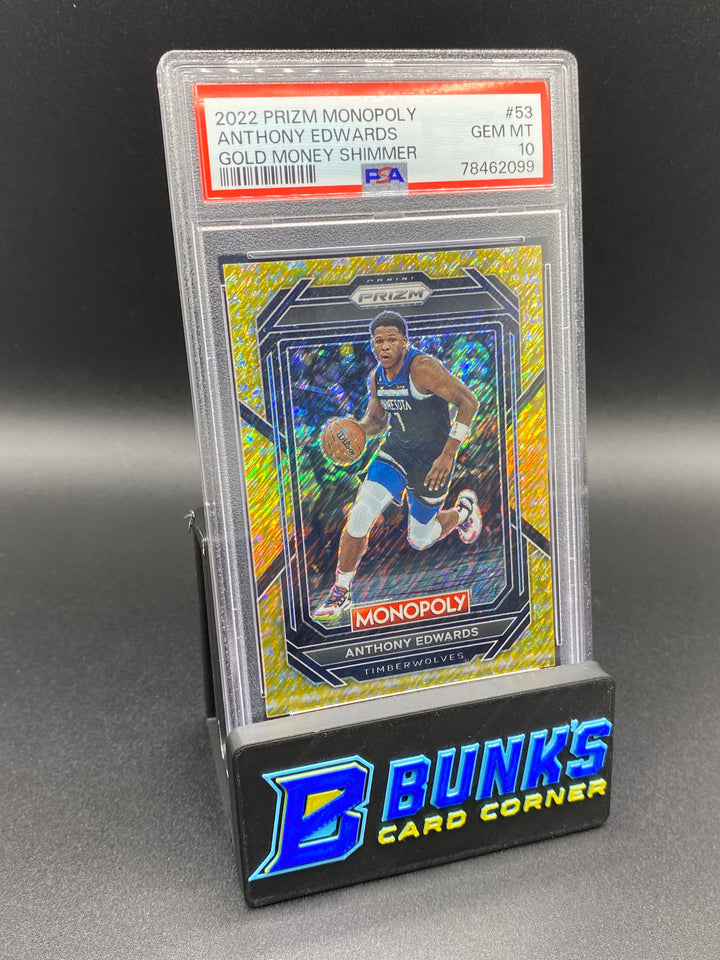 2022 Anthony Edwards Gold Money Shimmer PSA 10