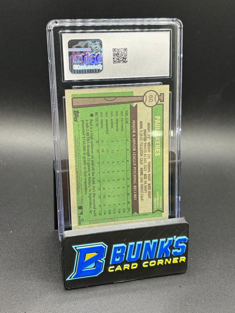 2025 Paul Skenes Chrome Heritage CGC 10