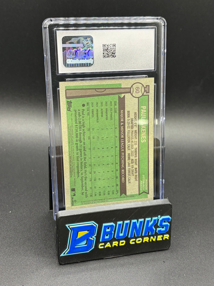 2025 Paul Skenes Chrome Heritage CGC 10