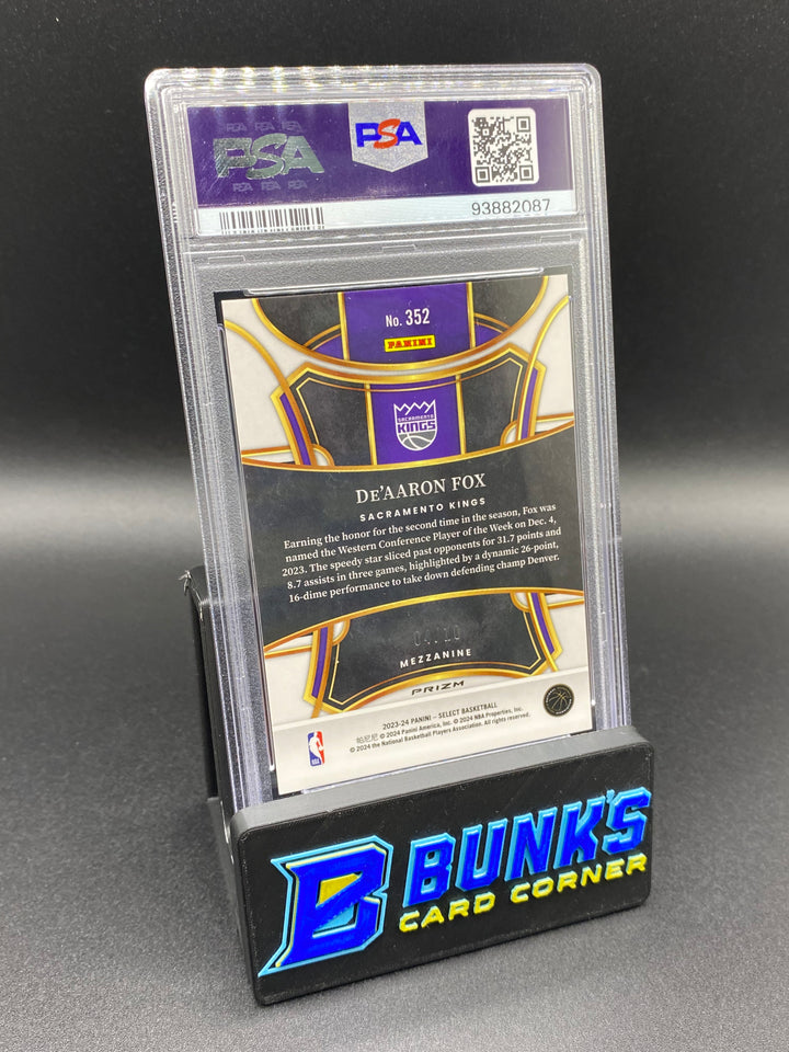 2023 De'Aaron Fox Gold PSA 10