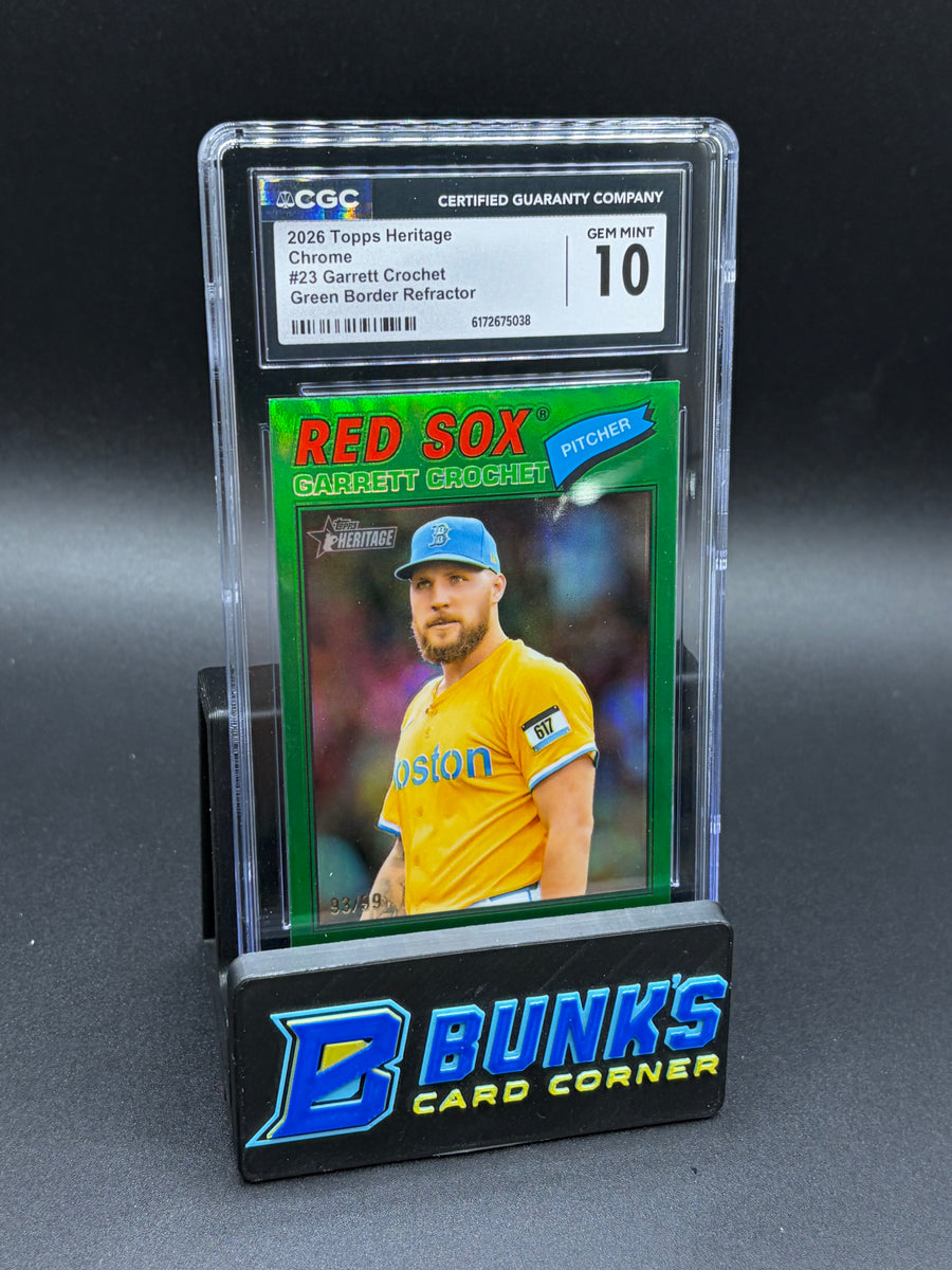 2026 Garrett Crochet Green Border Refractor CGC 10 93/99
