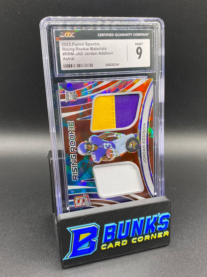 2023 Jordan Addison Astral Rookie Materials CGC 9