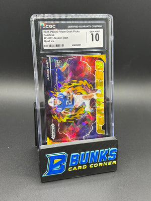 2025 Jaxson Dart Gold Ice Fearless Draft Picks CGC 10 RC