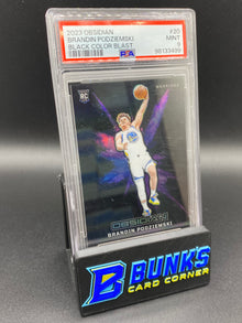 2023 Brandin Podziemski Black Color Blast PSA 9