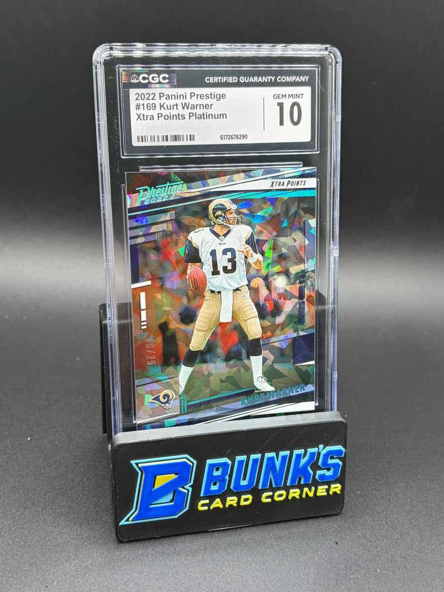 2022 Kurt Warner Xtra Points Platinum Prestige CGC 10 8/25