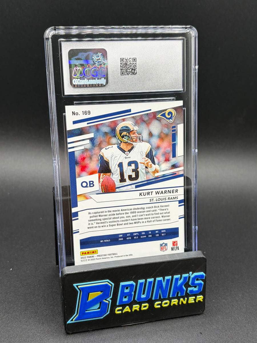 2022 Kurt Warner Xtra Points Platinum Prestige CGC 10 8/25