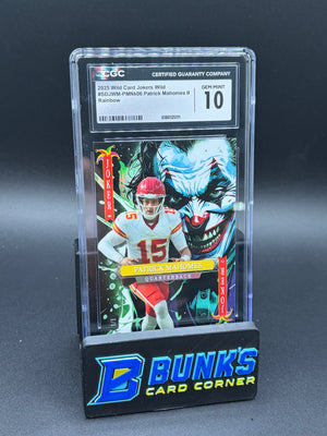 2025 Patrick Mahomes II Rainbow Wild Jokers CGC 10 1/1
