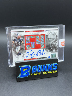 2018 Tedy Bruschi Impeccable Numbers Auto 1/2