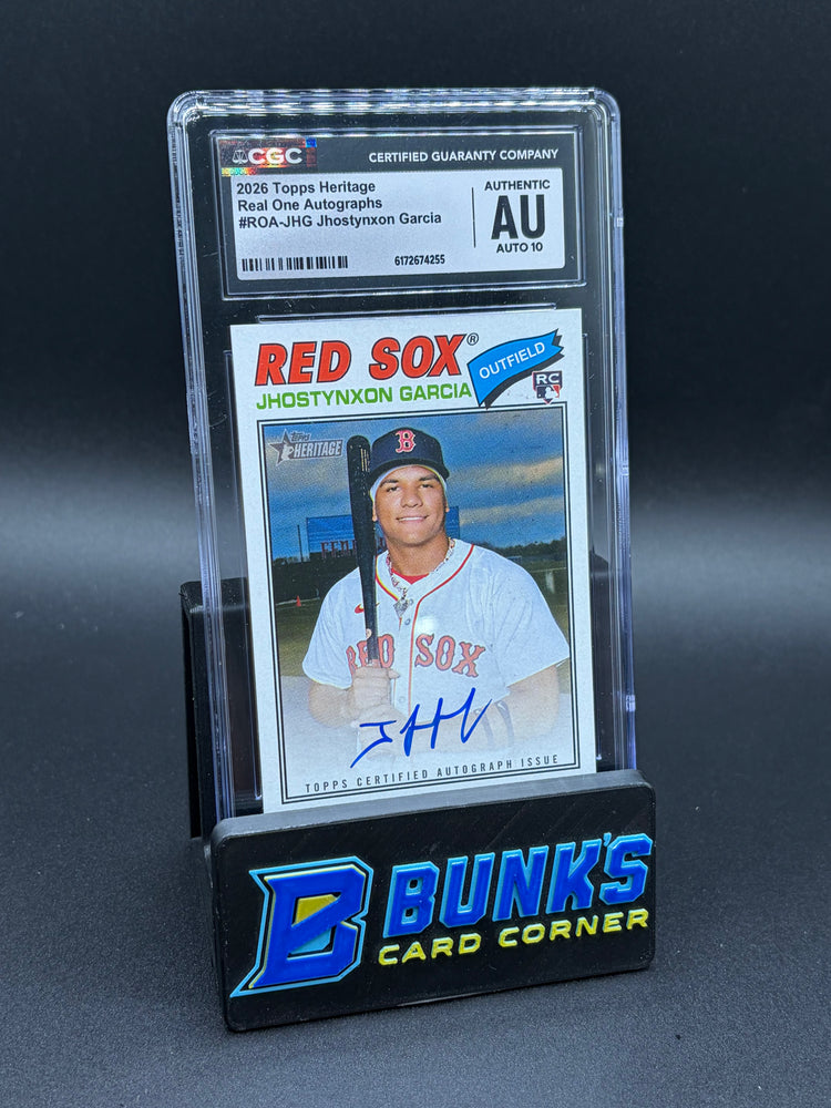 2026 Jhostynxon Garcia Real One Auto CGC AU Auto 10 RC