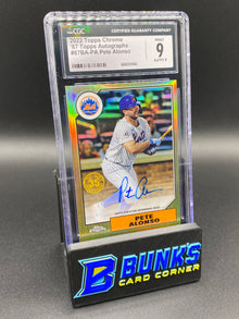 2022 Pete Alonso On Card Auto CGC 9
