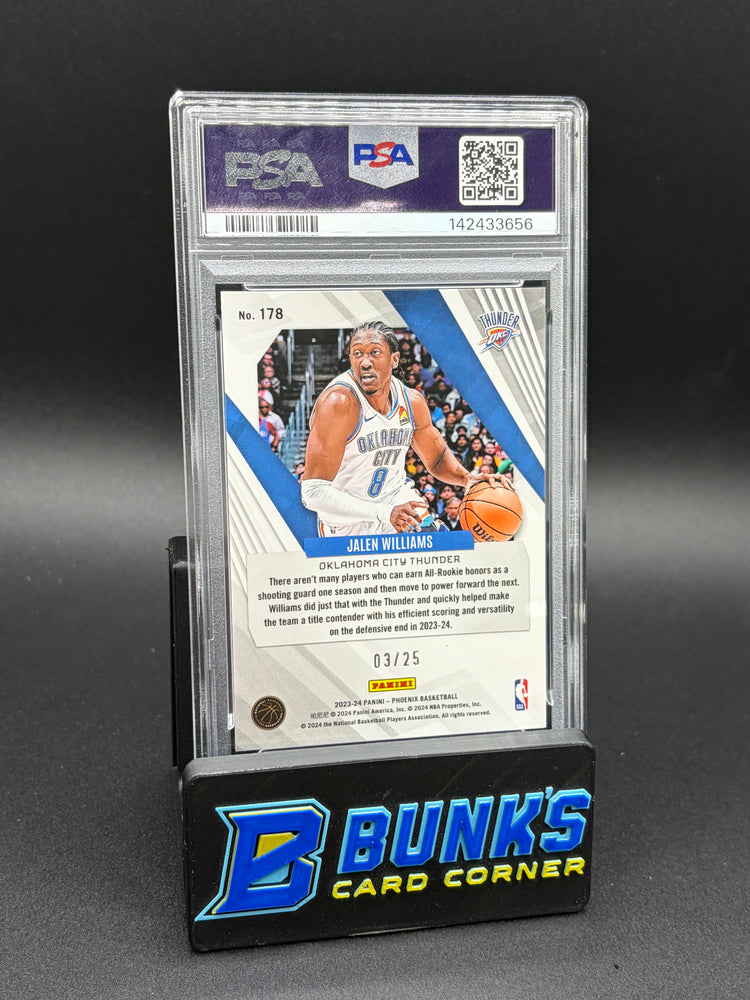 2023 Jalen Williams Purple Ice Phoenix PSA 10 3/25