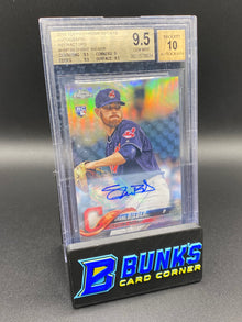 2018 Shane Bieber Auto Ref. Beckett 10/9.5