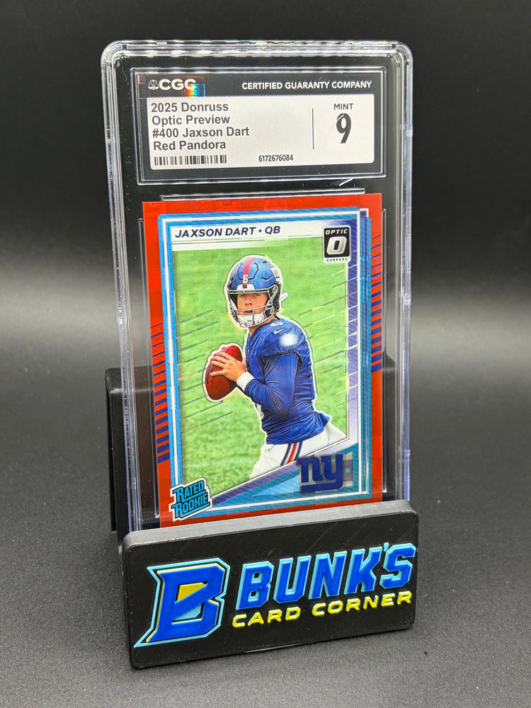2025 Jaxson Dart Red Pandora Optic Preview CGC 9 RC