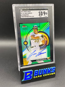 2023 Jose Canseco Auto Green Ref. 34/99 SGC 10/9