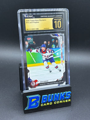 2026 Jack Hughes Topps Now Olympics CGC Pristine 10