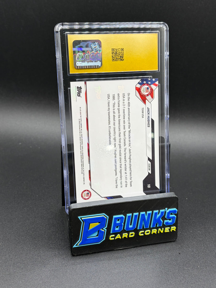 2026 Jack Hughes Topps Now Olympics CGC Pristine 10