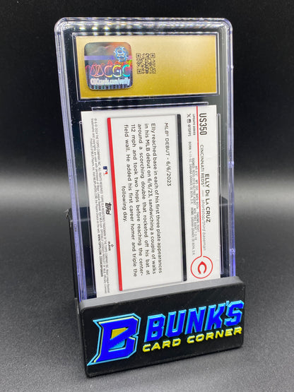 2024 Elly De La Cruz Silver Crackle Foilboard CGC PRISTINE 10