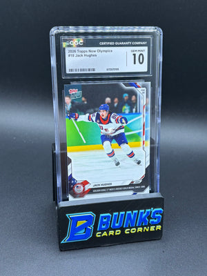 2026 Jack Hughes Topps Now Olympics CGC 10