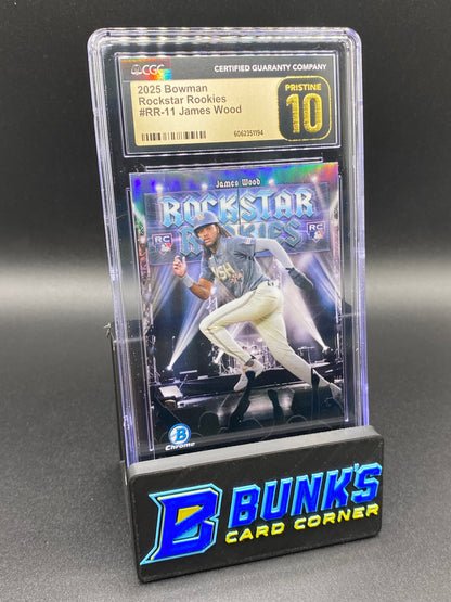 2025 Rockstar Rookies James Wood CGC PRISTINE 10