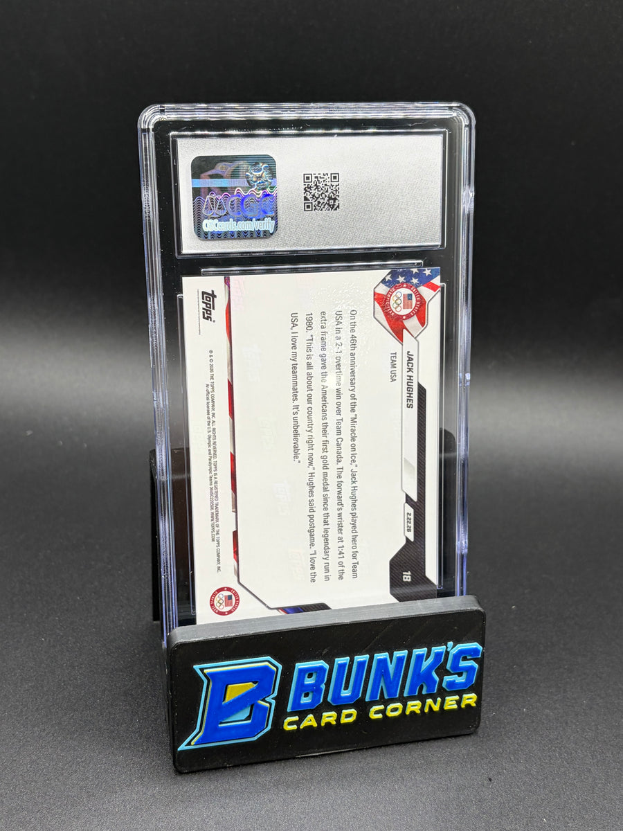 2026 Jack Hughes Topps Now Olympics CGC 10