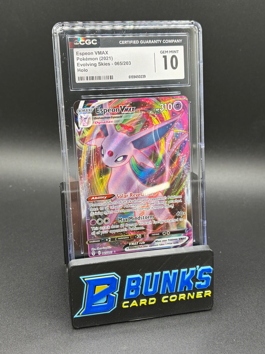 Espeon VMAX Holo Evolving Skies CGC 10