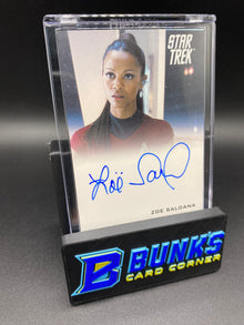 Star Trek Zoe Saldana Auto