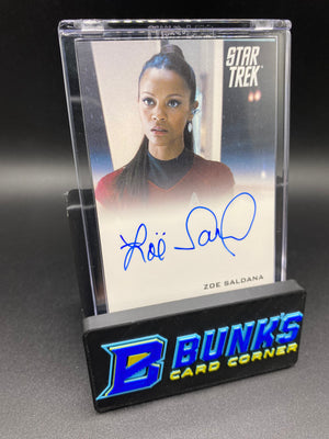 Star Trek Zoe Saldana Auto