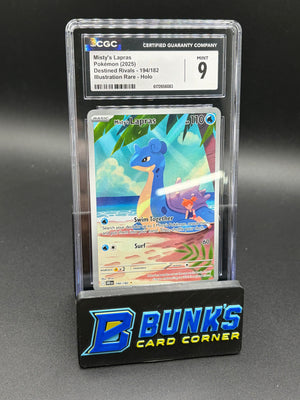 Misty's Lapras Illustration Rare Destined Rivals CGC 9