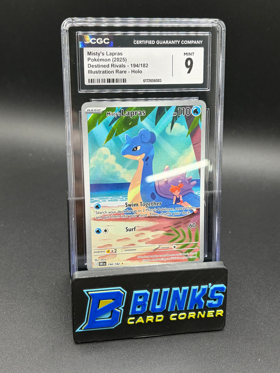 Misty's Lapras Illustration Rare Destined Rivals CGC 9