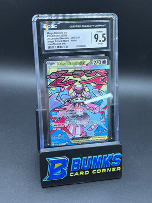 Mega Diancie ex Mega Attack Rare Ascended Heroes CGC 9.5 Error
