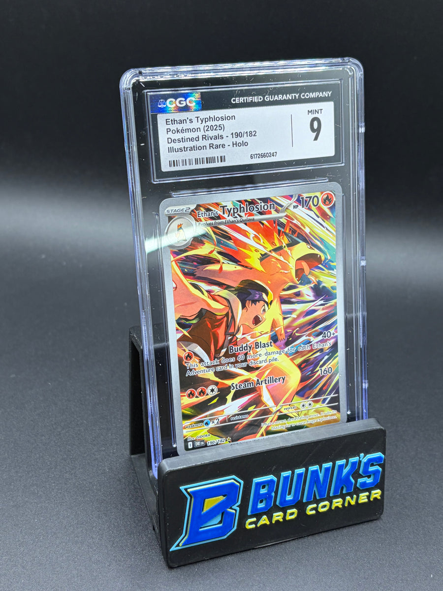 Ethan's Typhlosion Illustration Rare Destined Rivals CGC 9