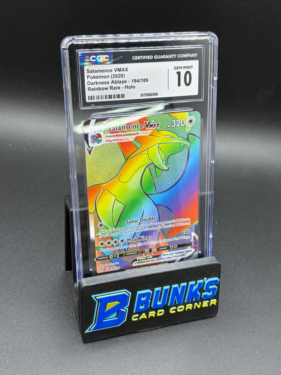Salamence VMAX Rainbow Rare Darkness Ablaze CGC 10
